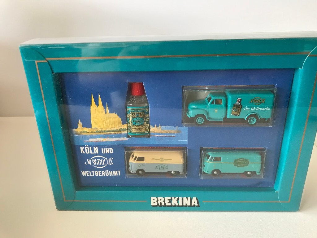 KÖLN 4711 - OPEL - VOLKSWAGEN - SET/BOXSET - BREKINA, Hobby en Vrije tijd, Verzenden, Nieuw, Bus of Vrachtwagen, Brekina