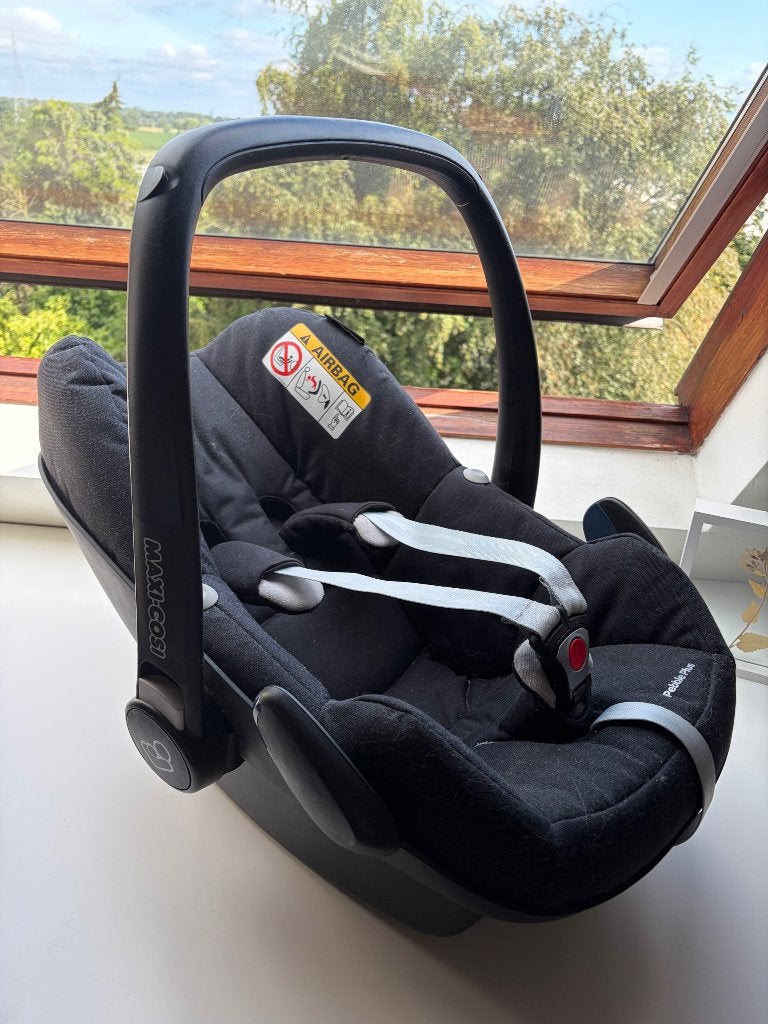 Maxi cosi pebble plus + kussentje + voetenzak, Kinderen en Baby's, Ophalen, Autogordel of Isofix, Gebruikt, 0 t/m 13 kg