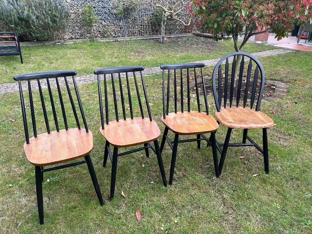 Retro Thonet Cafe stoelen (Set van 4), Huis en Inrichting, Ophalen, Gebruikt, Zwart, CAFE / THONET / VINTAGE / RETRO