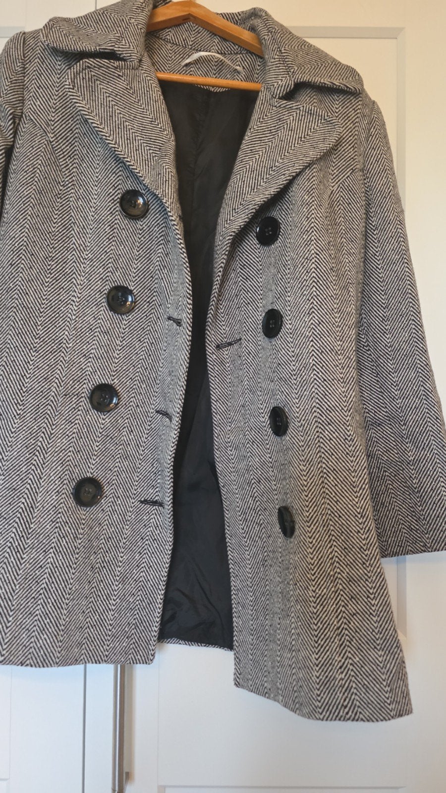Manteau Caban Chevrons Laine 30% M/L, Enlèvement ou Envoi, Manteau