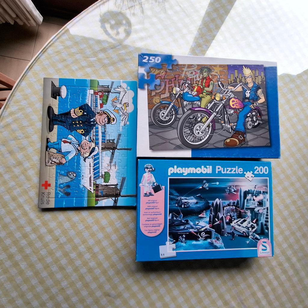 7 puzzels, 200 en 250stuks, Ophalen, Meer dan 50 stukjes, Gebruikt, 6 jaar of ouder