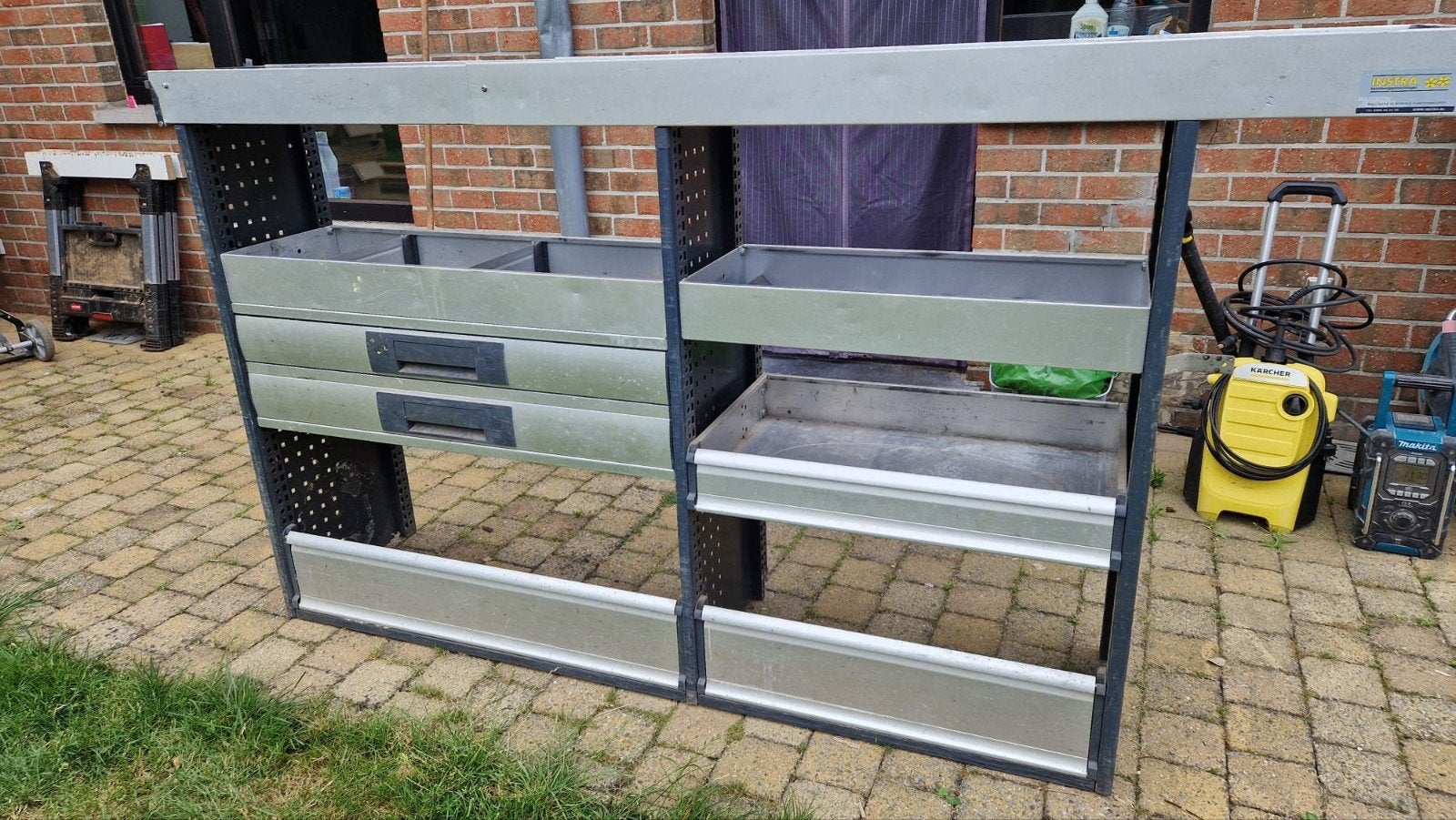 Bestelwagen inrichting rek, Enlèvement