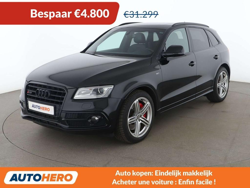 Audi SQ5 3.0 V6 TDI quattro Plus (bj 2016, automaat), Auto's, Audi, Automaat, Zwart, 340 pk, Leder