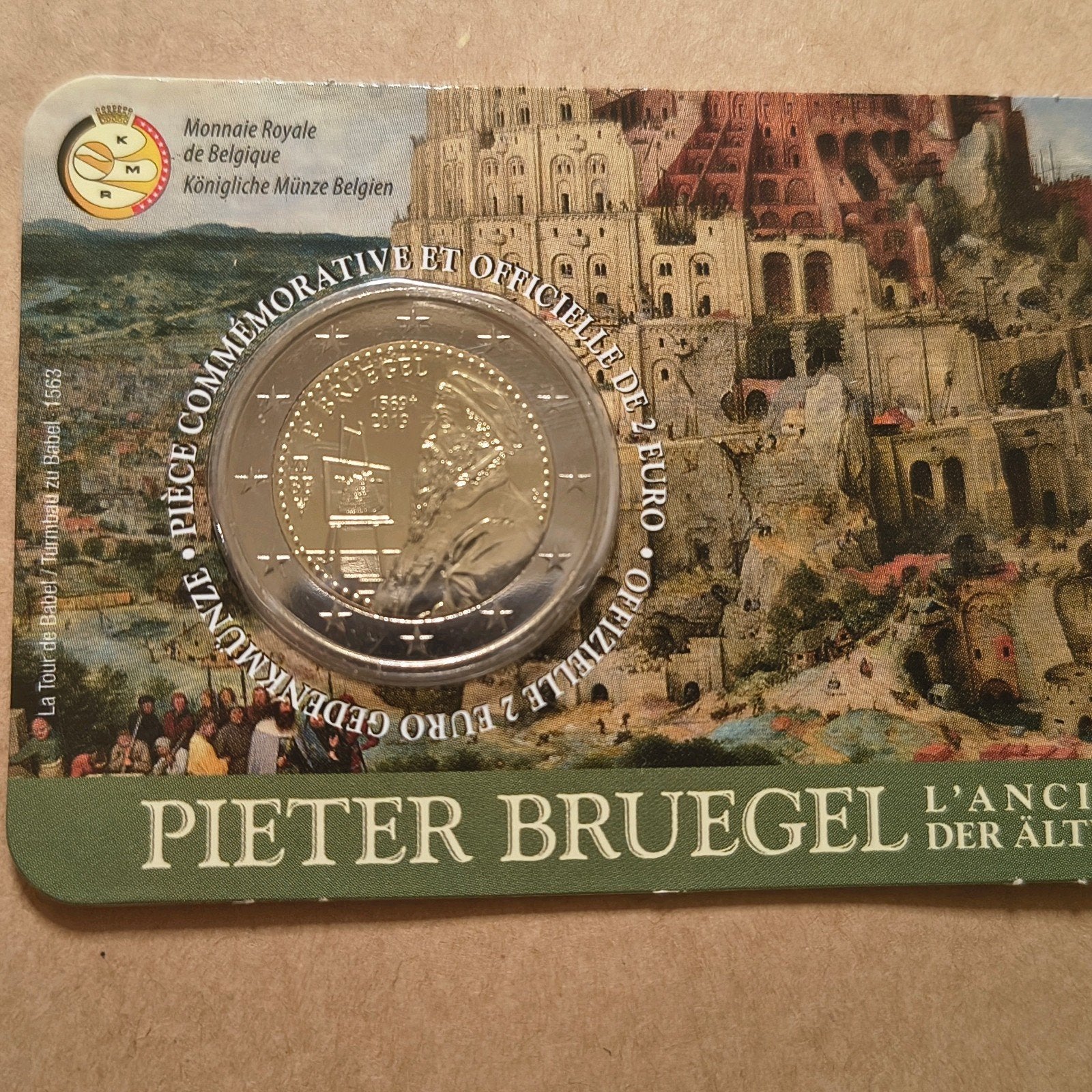 België 2019 Bruegel 2 euro in coincard, Enlèvement ou Envoi, Belgique, 2 euros