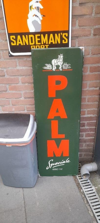 palm bier  emaille bord, Verzamelen, Merken en Reclamevoorwerpen, Ophalen, Gebruikt, Reclamebord