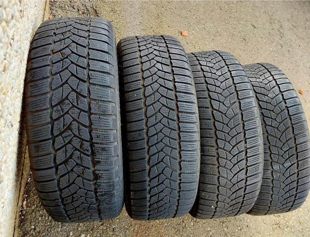 4 pneus hiver Firestone 205/55-16, jantes Ford, Pneus et Jantes, Pneus hiver, 16 pouces, 205 mm