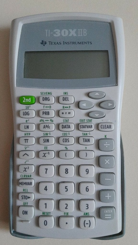 Texas Instruments TI-30XIIB rekenmachine, Ophalen of Verzenden, Gebruikt