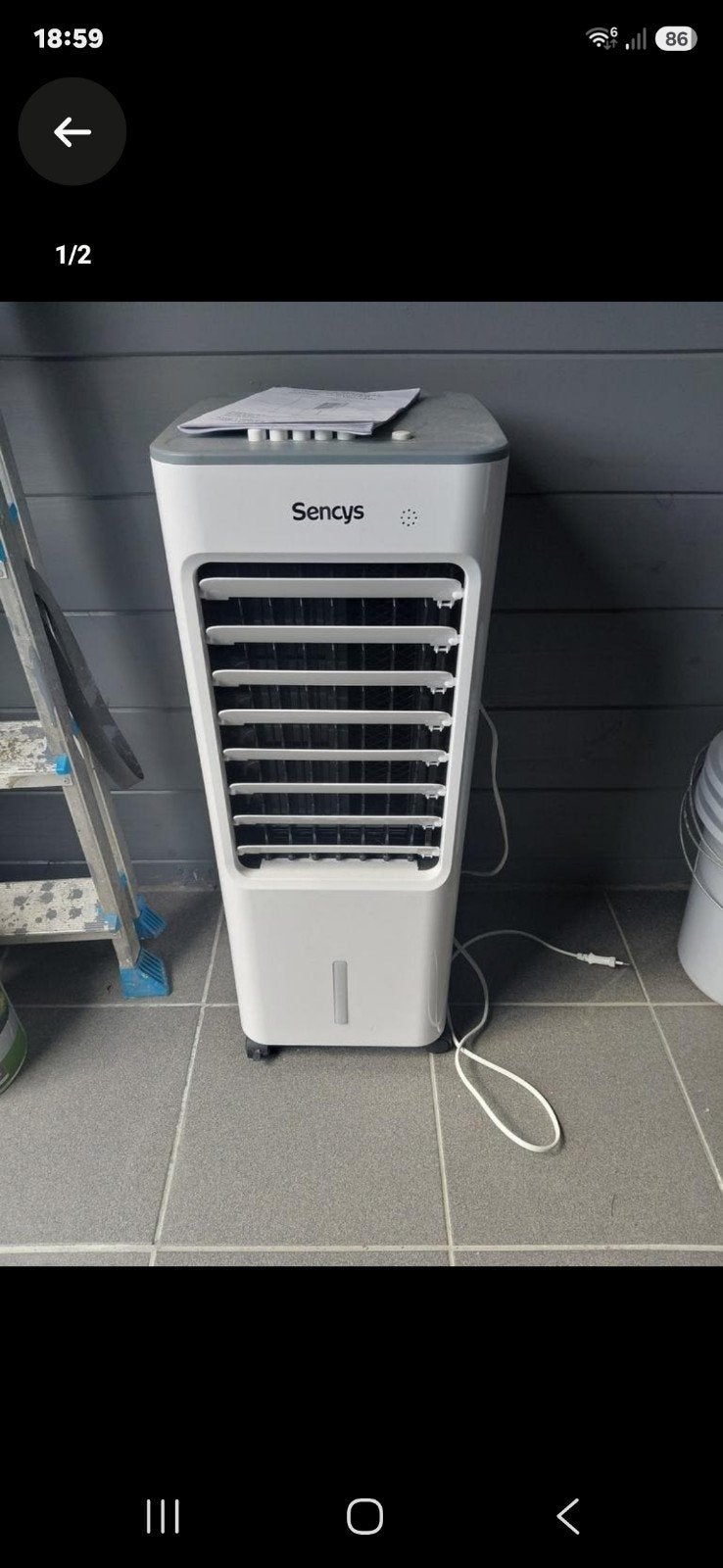Aircooler sensys, Ophalen