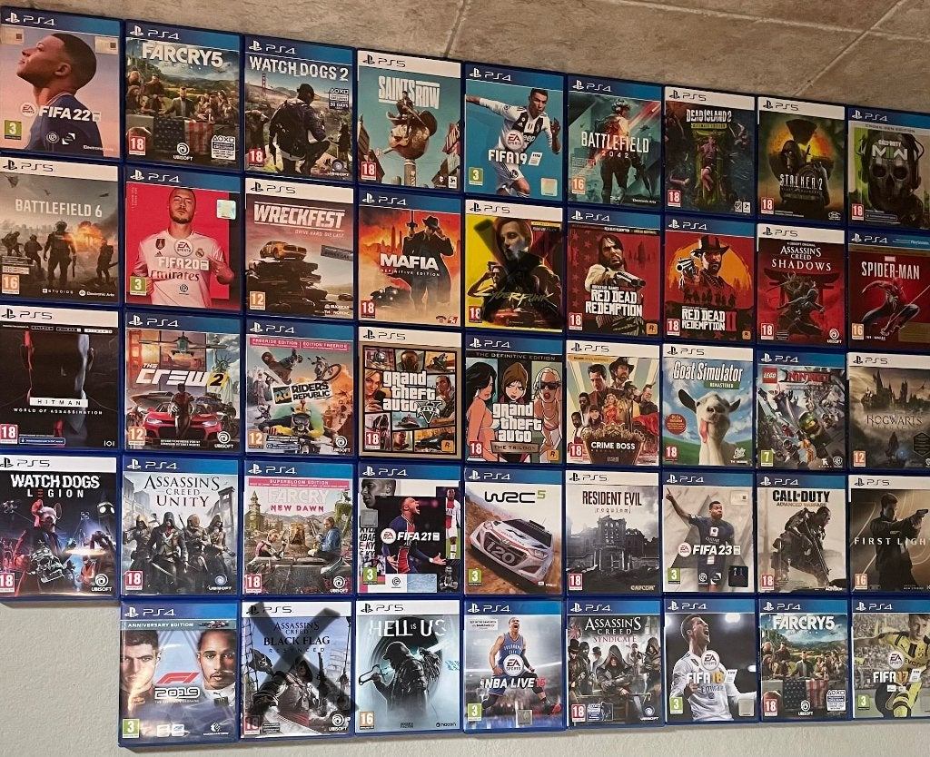 44 Games PlayStation 4 / 5, Ophalen of Verzenden, Zo goed als nieuw