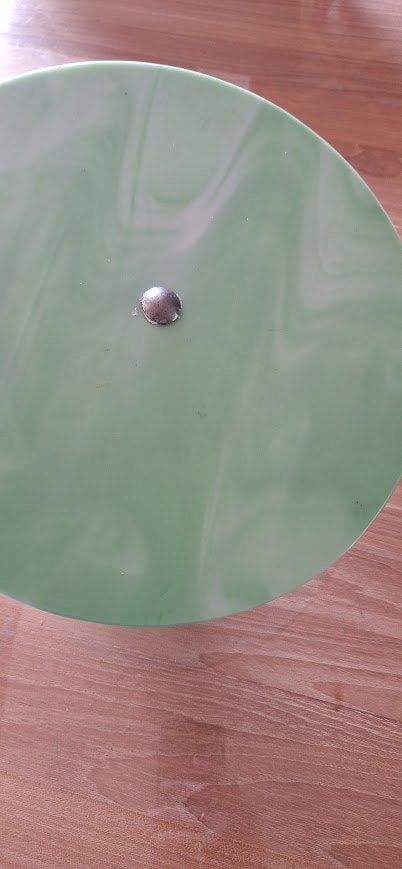 Vintage serveerschaal – groen gemarmerd – retro, Antiek en Kunst, Ophalen