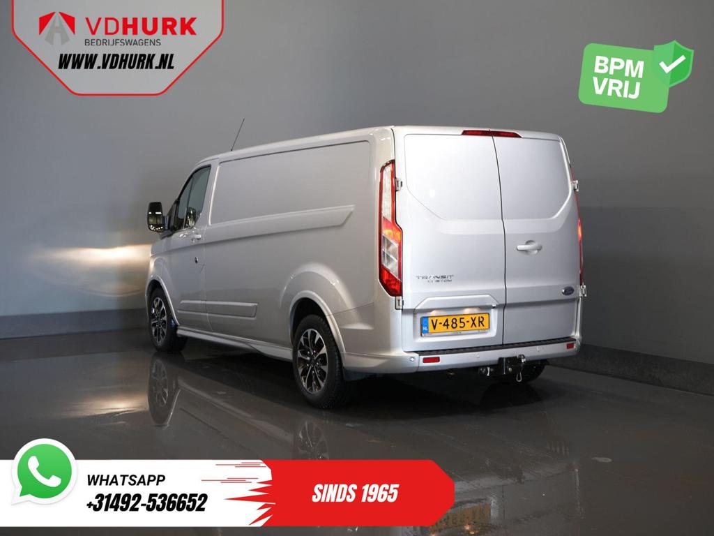 Ford Transit Custom Sport 2.0 TDCI Aut. 170 pk L2 DB-Riem VV, Auto's, Bestelwagens en Lichte vracht, Automaat, 186 g/km, Parkeersensor
