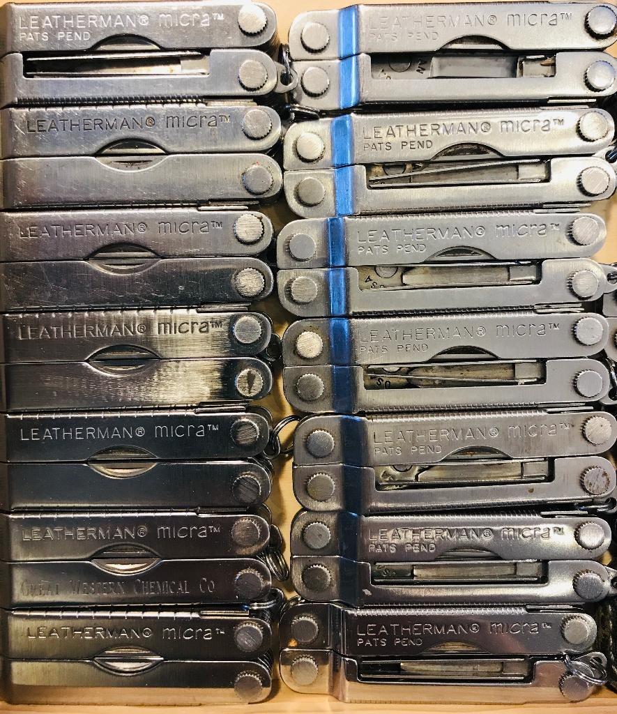 Leatherman Micra multitool -10 functies- Sleutelhanger, Ophalen of Verzenden, Gebruikt