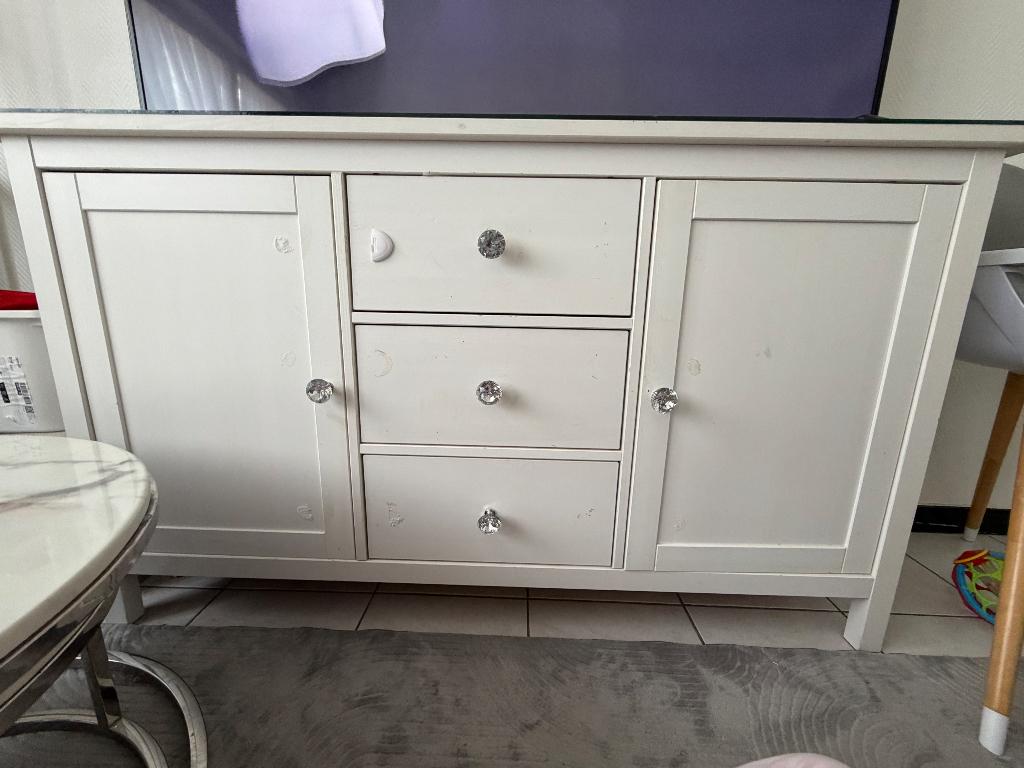 Buffet HEMNES IKEA, Maison & Meubles, Enlèvement, Utilisé, Avec tiroir(s)