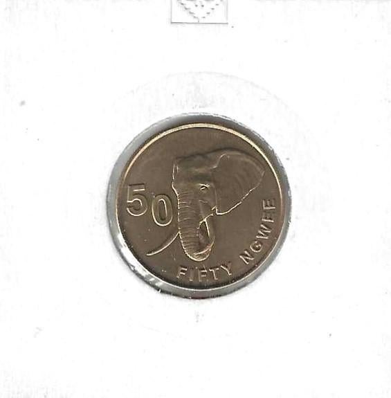 Zambia, 50 Ngwee 2012., Postzegels en Munten, Munten | Afrika, Ophalen of Verzenden, Zambia, Losse munt