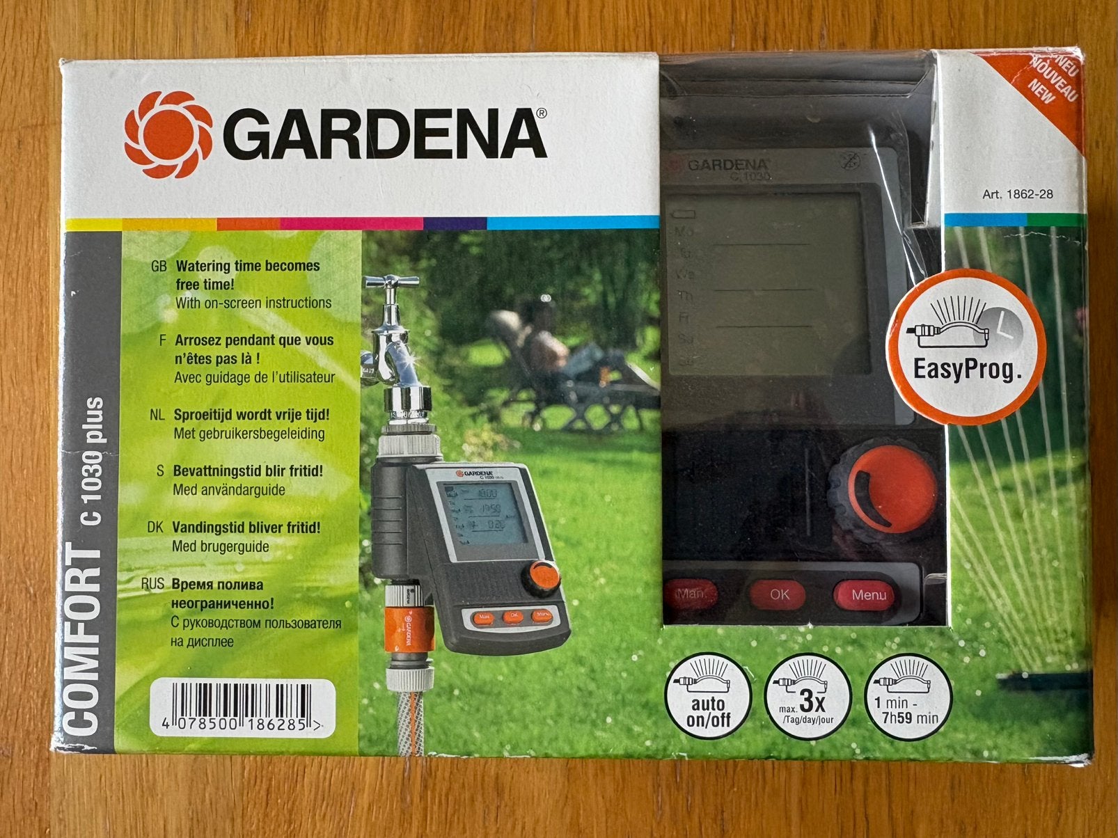Ordinateur d'irrigation Gardena + capteur de pluie, Enlèvement ou Envoi, Utilisé