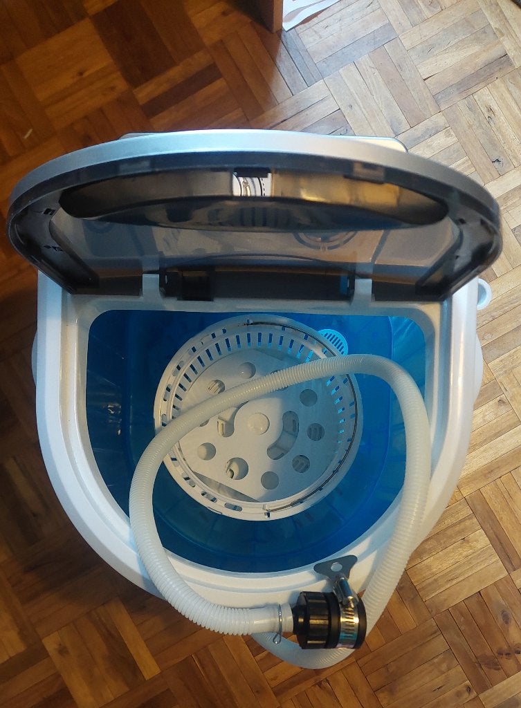Mini-wasmachine voor vakanties, camping etc. Bijna nieuw., Caravans en Kamperen, Ophalen of Verzenden, Zo goed als nieuw