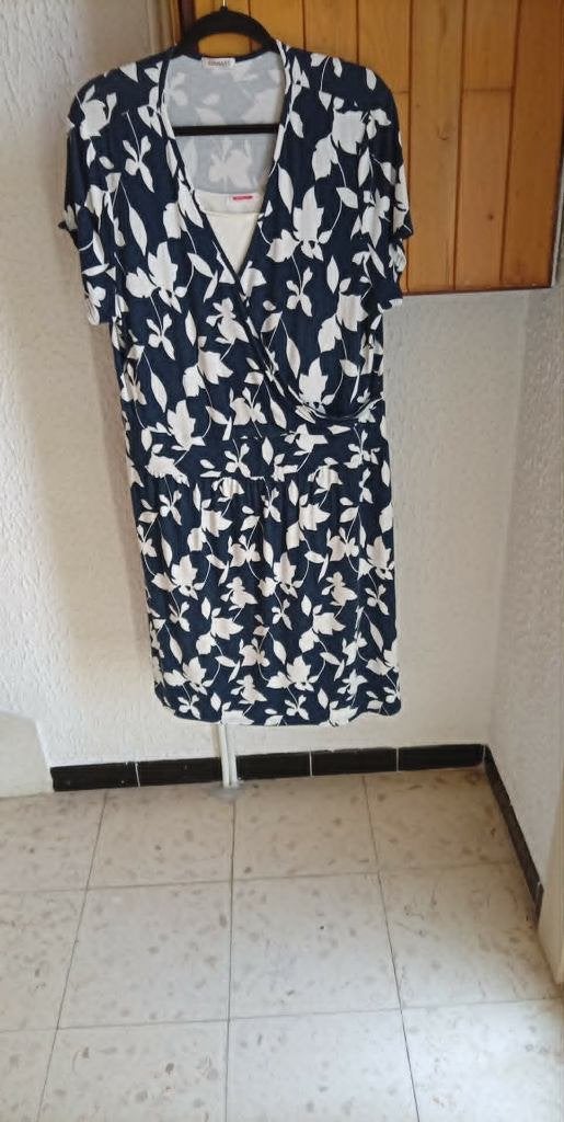 Dames kleedje, Ophalen, Blauw, Maat 46/48 (XL) of groter, Nieuw