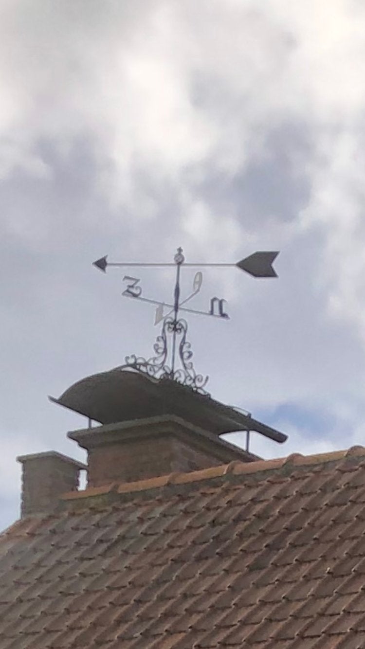 Schouwkap met windwijzer, Ophalen, Gebruikt