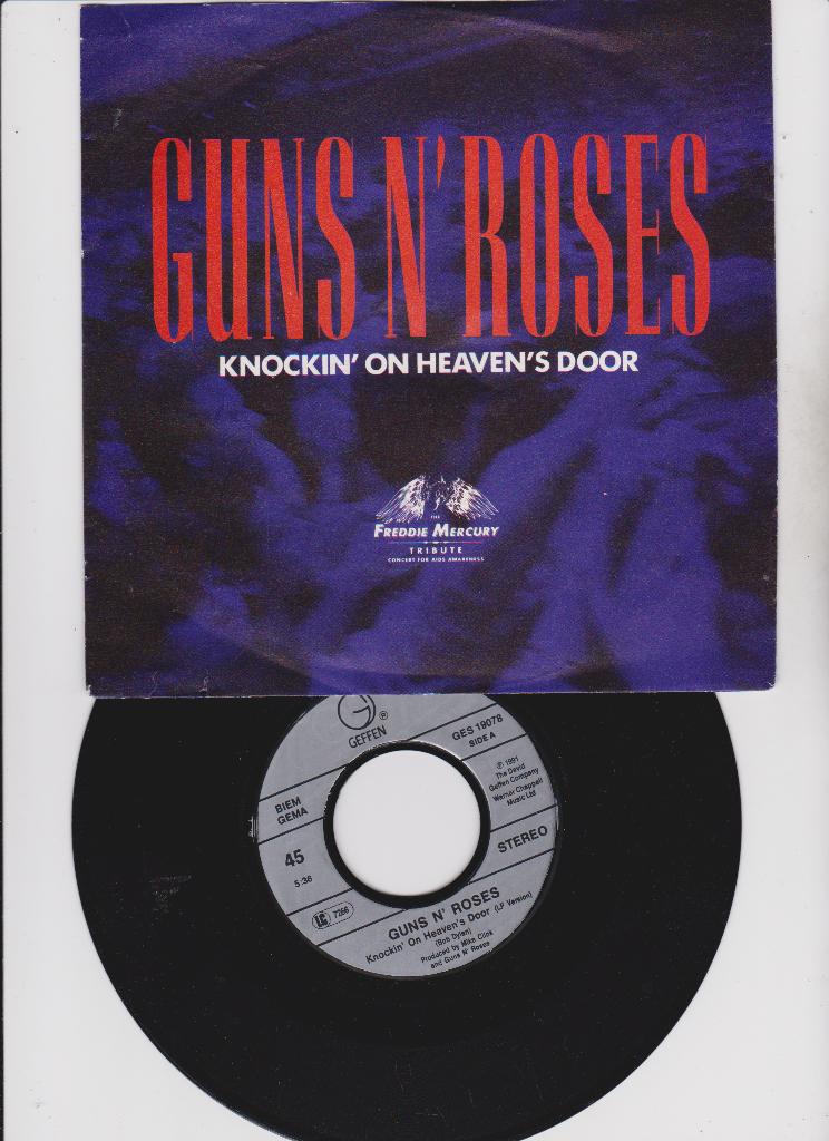 Guns N' Roses – Knockin' On Heaven's Door  1992, Beschermende buitenhoes, Ophalen of Verzenden, Gebruikt, Pop