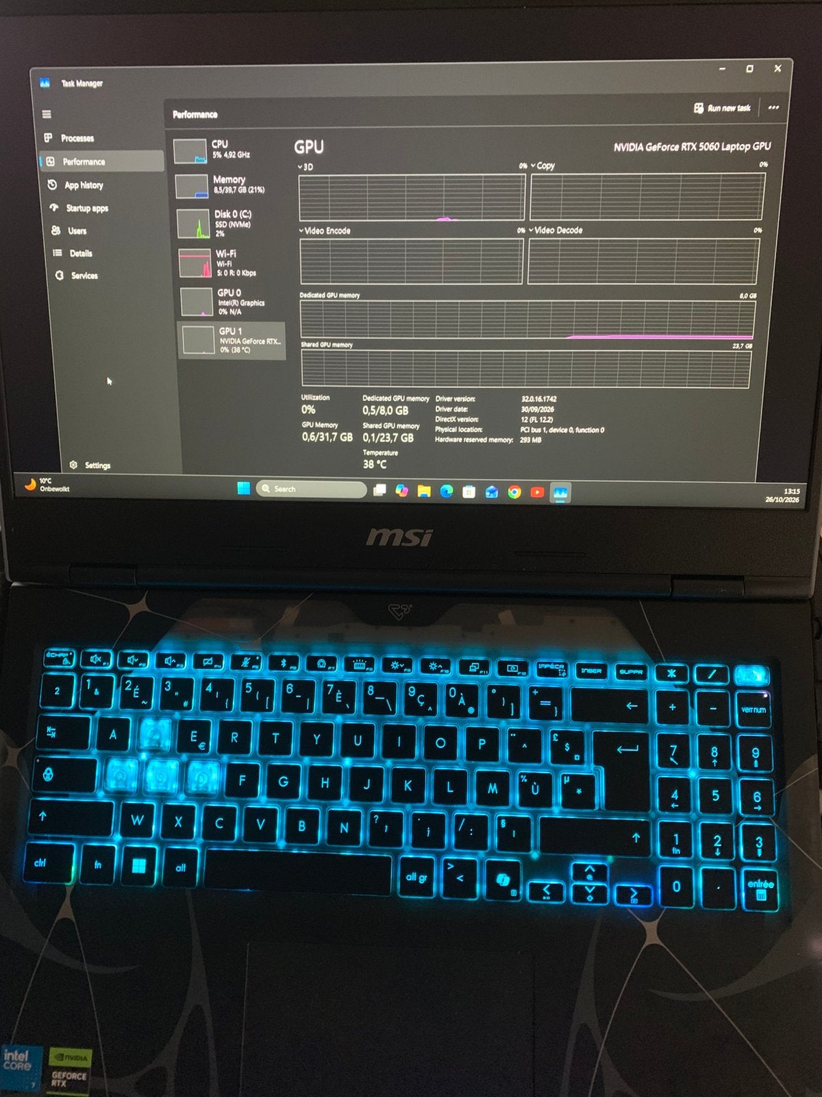 Gaming Laptop MSI, Met videokaart, Ophalen of Verzenden, Zo goed als nieuw, Gaming