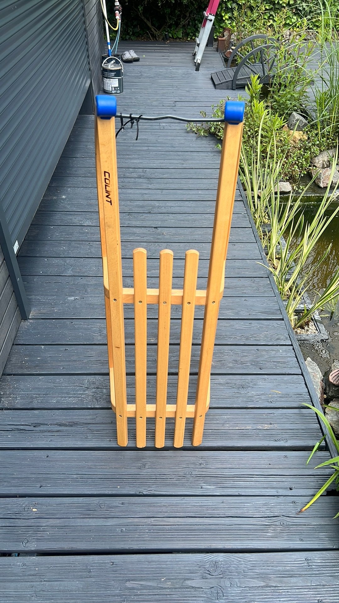 Nieuwe slee, Ophalen, Nieuw, Hout
