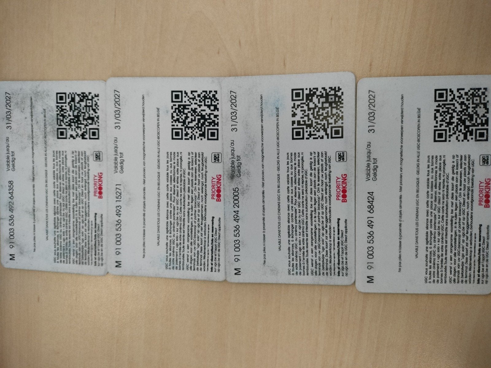 billets de cinéma, Tickets & Billets