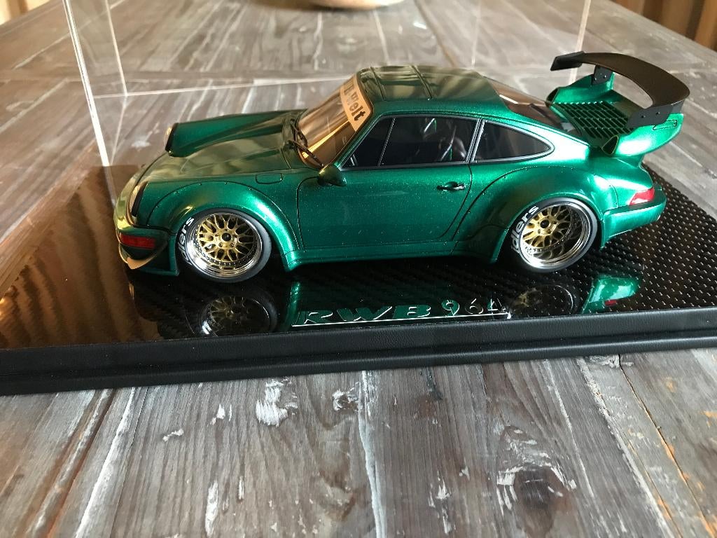 porsche 964 RWB groen 1:18, Ophalen of Verzenden, Nieuw, Auto