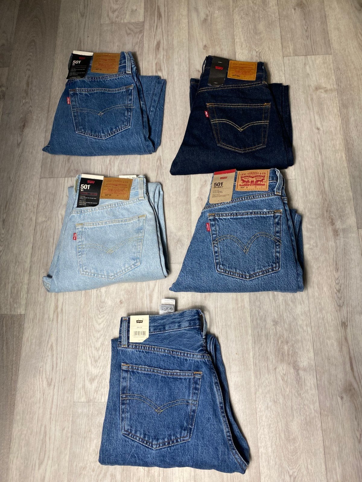 Lot jeans levi's 501 original neuf avec étiquette, Enlèvement ou Envoi, Bleu