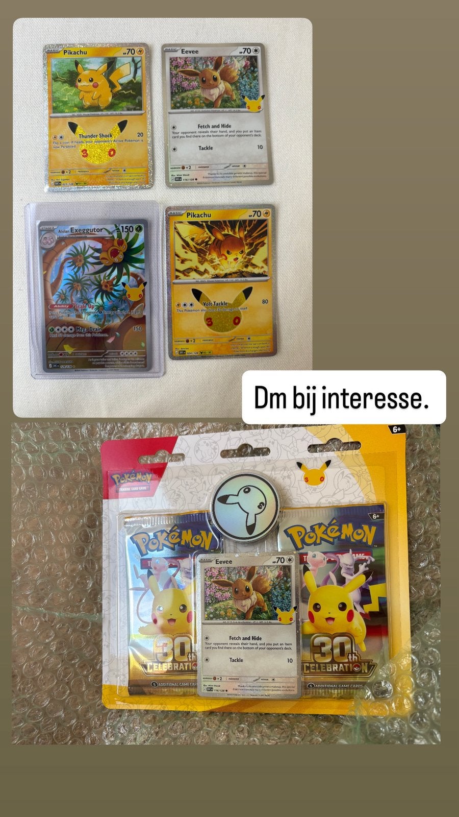 30e Pokémon, Enlèvement, Comme neuf