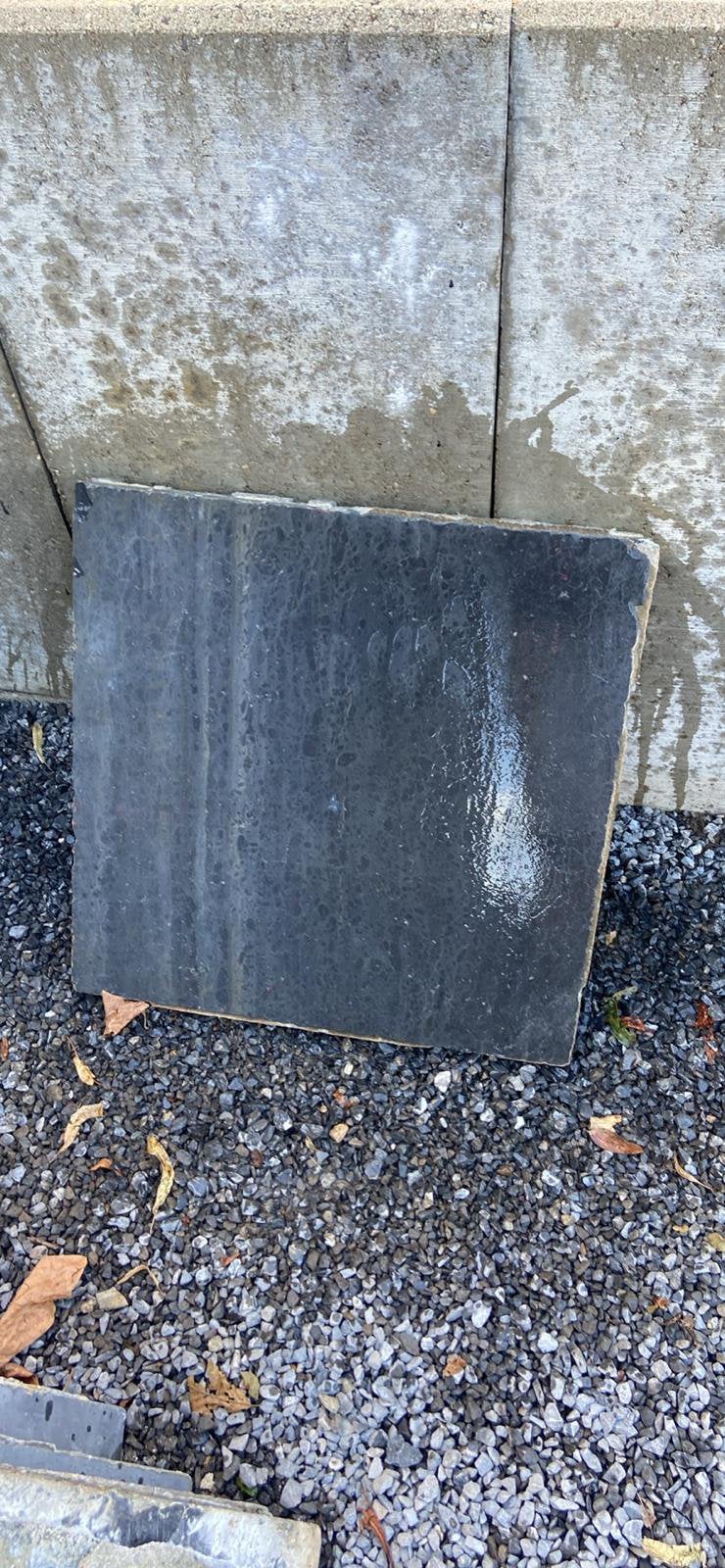 Carrelage de patio en pierre bleue, Jardin & Terrasse, Pavé & Dalles, Enlèvement, Comme neuf, Tuiles de terrasse