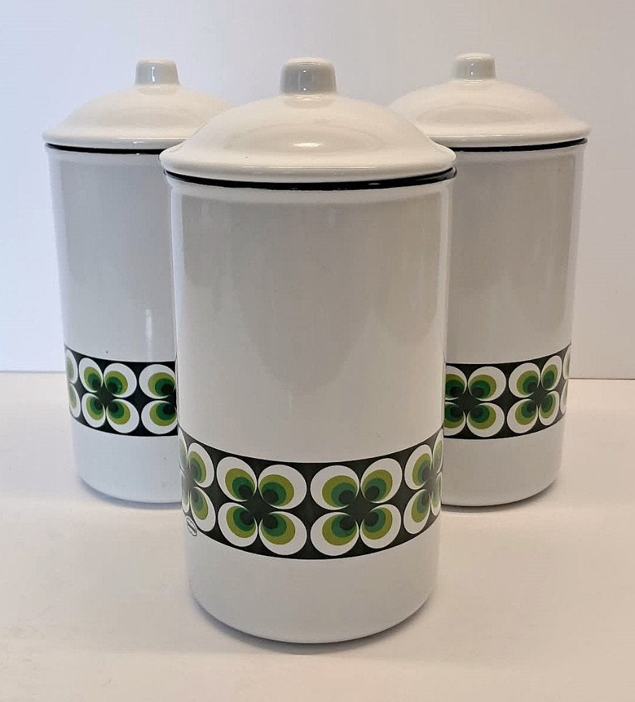 3 Pots de conservation Cabanaz Ramona Green, Enlèvement, Utilisé, Autres matériaux, Autres types