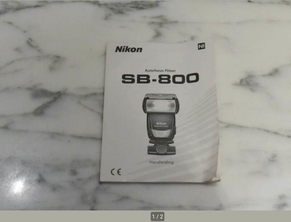 Manuel en néerlandais du Nikon SB-800, Enlèvement ou Envoi, Comme neuf, Nikon
