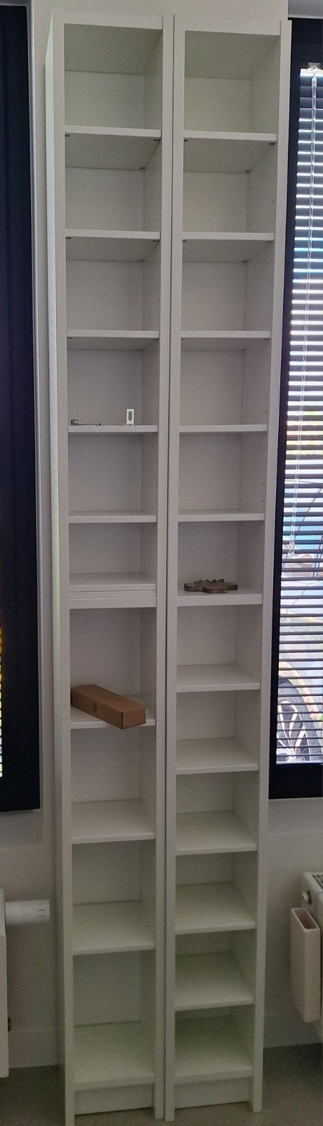 2 witte ikea Gnedby kasten, Ophalen, Met plank(en), Minder dan 50 cm, 200 cm of meer