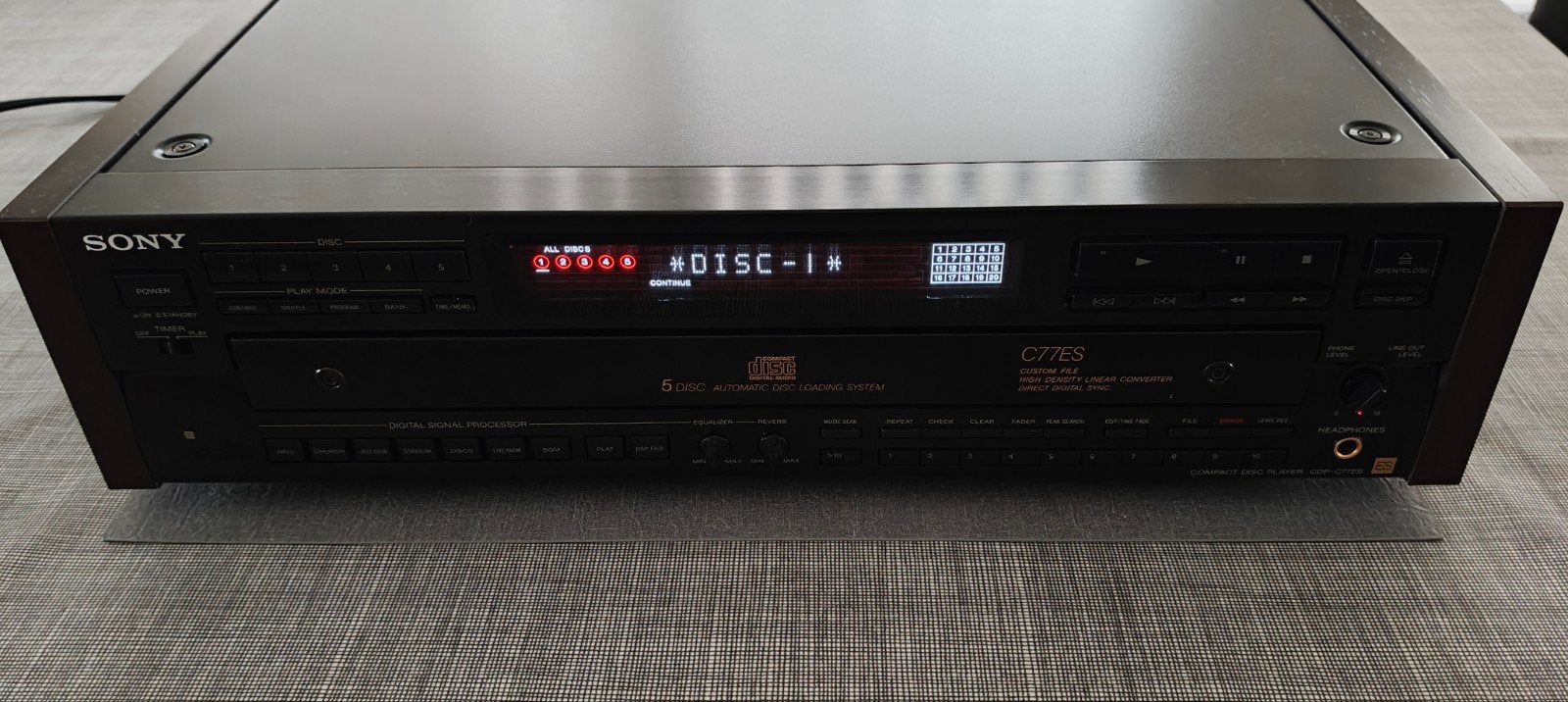 Sony cdp-c77 es, Ophalen, Zo goed als nieuw, Sony