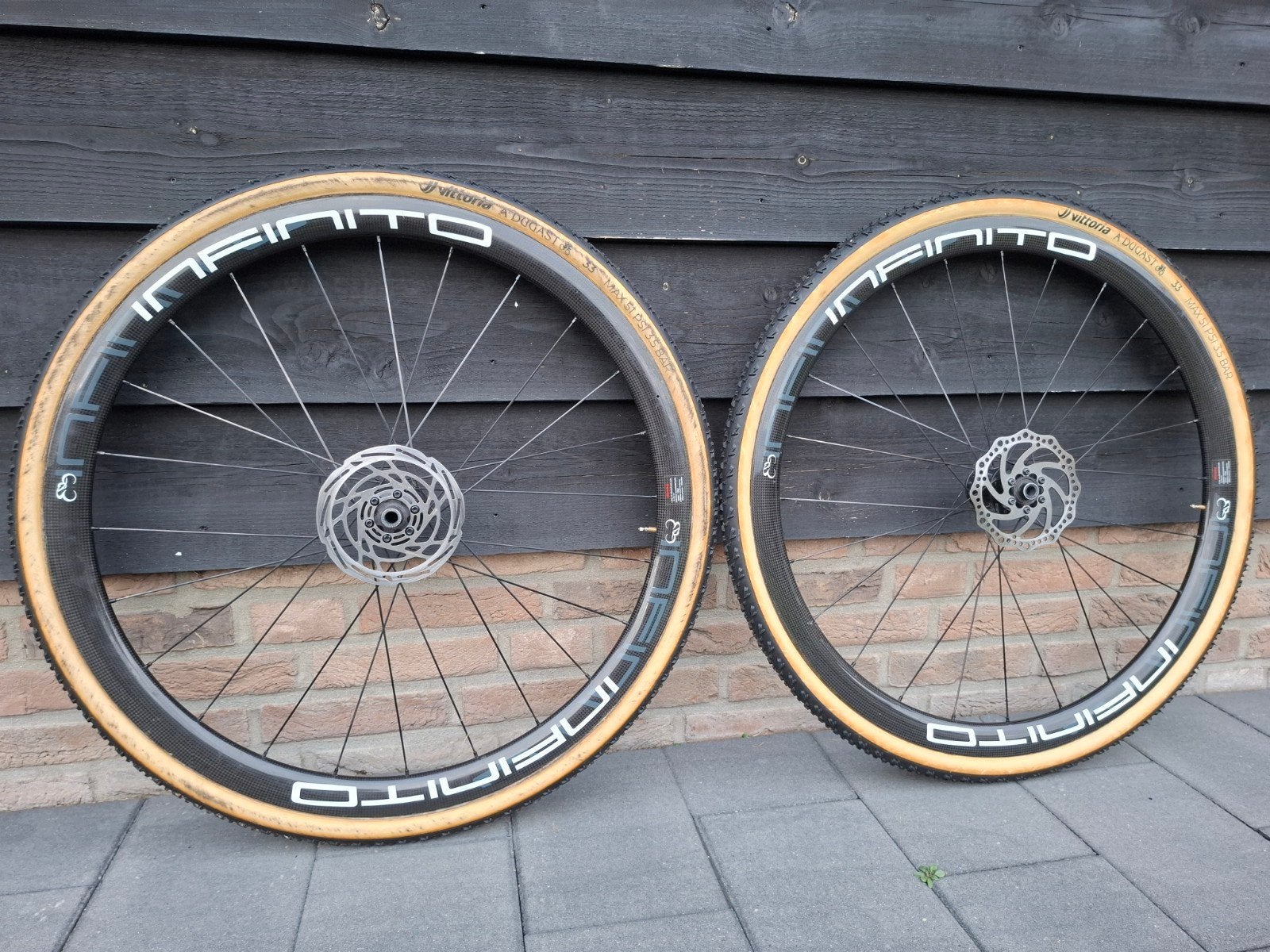 Carbon Infinito velgen tube banden cyclocross, Ophalen, Zo goed als nieuw, Carbon