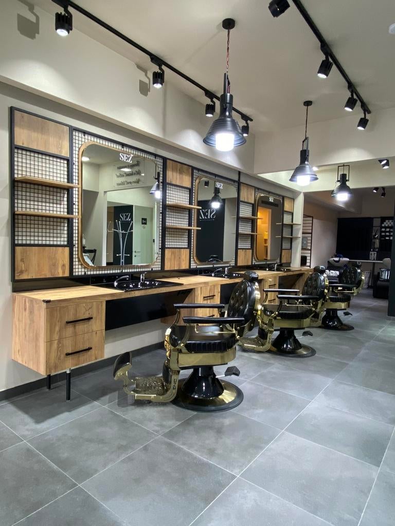 Mobilier de salon complet (3 postes & 3 bacs), Services & Professionnels, Coupe