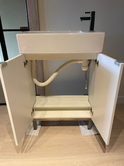toiletmeubel - wastafel, Doe-het-zelf en Bouw, Ophalen, Gebruikt, Wastafel