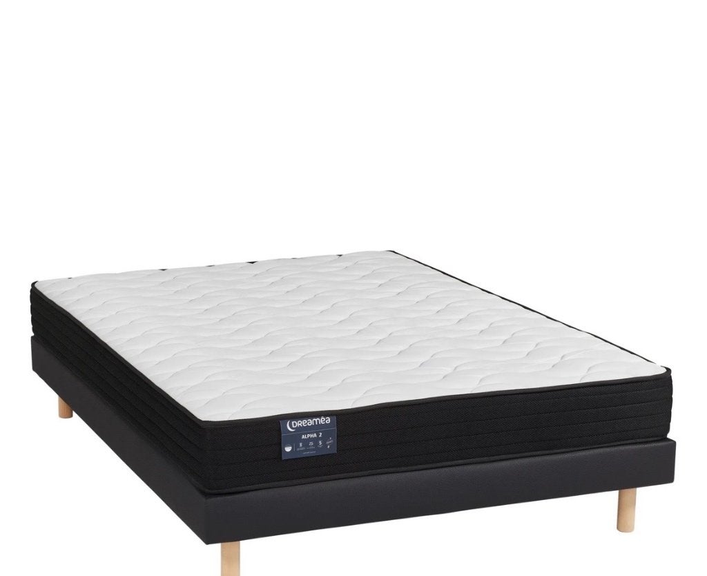 Matelas avec sommier tapissier 140x200, Enlèvement, Comme neuf, Deux personnes, Matelas