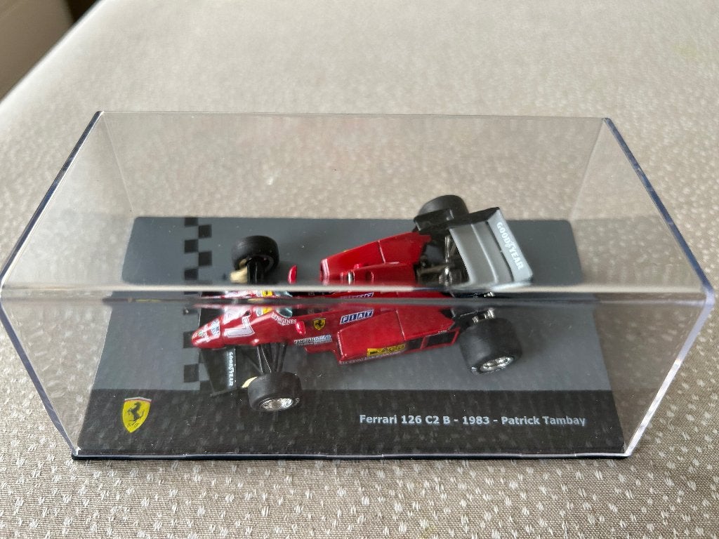 1/43 Ferrari 126 C2B Patrick Tambay 1983 IXO, Ophalen of Verzenden, Zo goed als nieuw, Auto