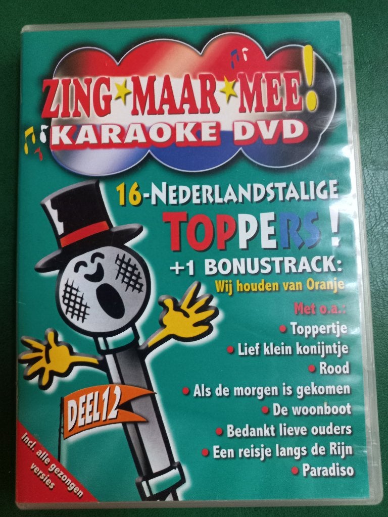 Zing maar mee! Deel 12 Karaoke, Cd's en Dvd's, Karaoke, Alle leeftijden, Nederlands, Zo goed als nieuw
