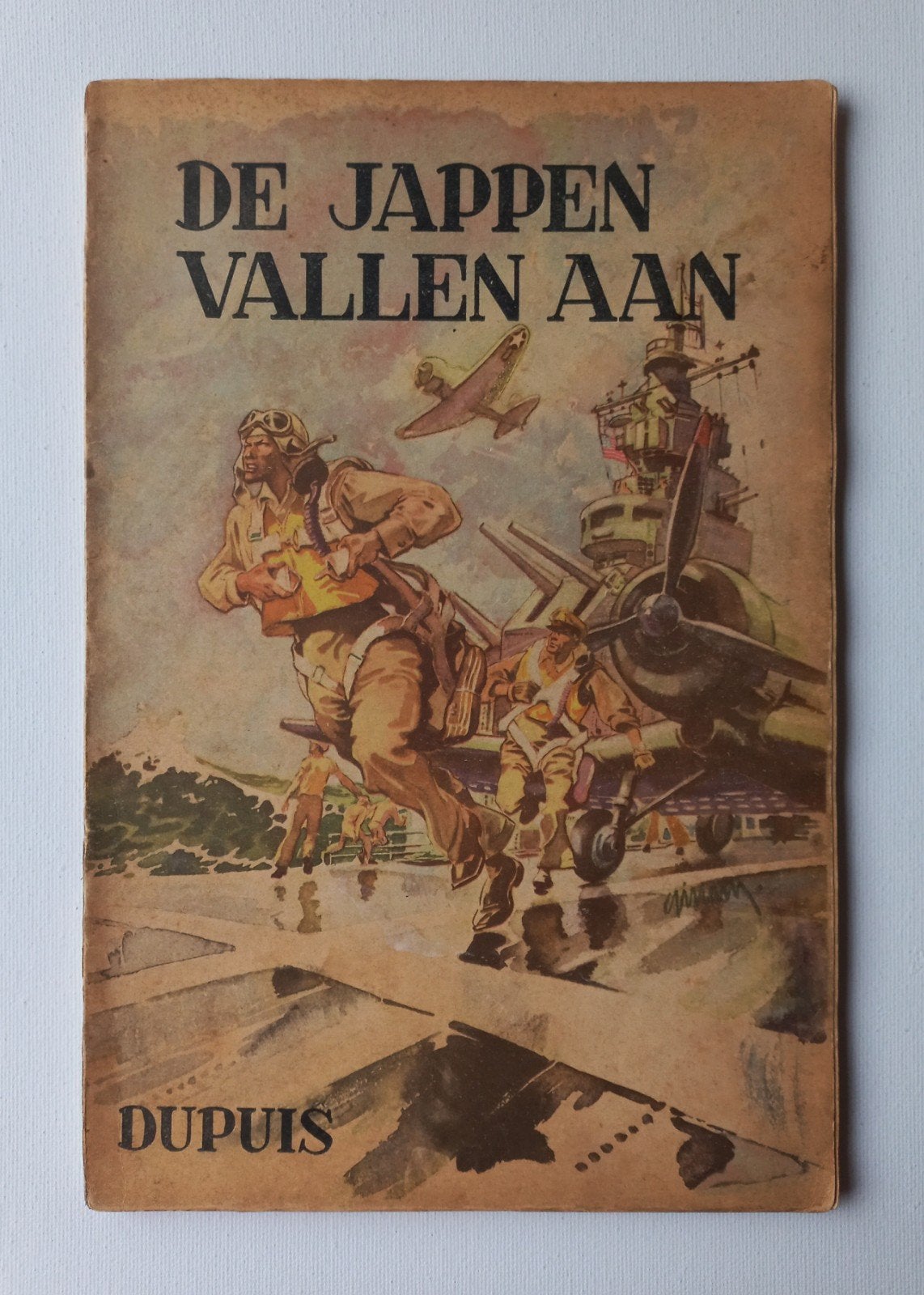 Buck Danny - De Jappen vallen aan - 1e druk 1949 - Dupuis, Jean-Michel Charlier, Victor Hubinon, Enlèvement ou Envoi, Une BD, Utilisé