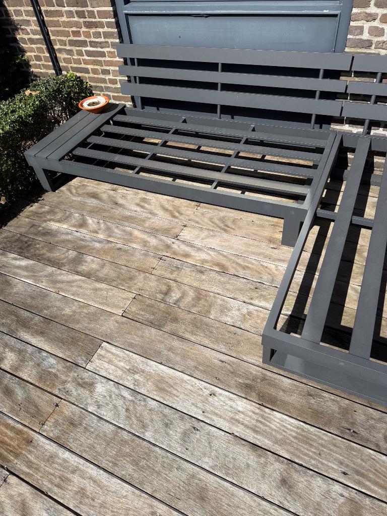 Lounge, Tuin en Terras, Tuinsets en Loungesets, Ophalen, Gebruikt, 4 zitplaatsen, Loungeset