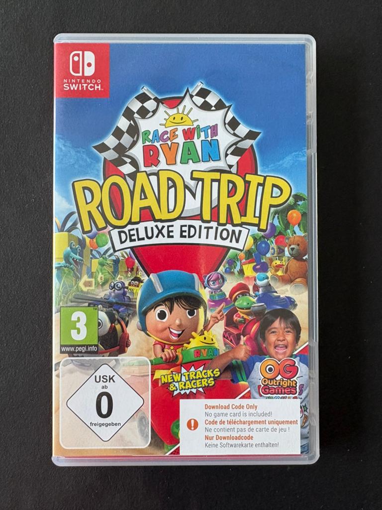 Race With Ryan Road Trip Deluxe Edition (Nintendo Switch), Racen en Vliegen, Eén computer, Ophalen of Verzenden, Zo goed als nieuw