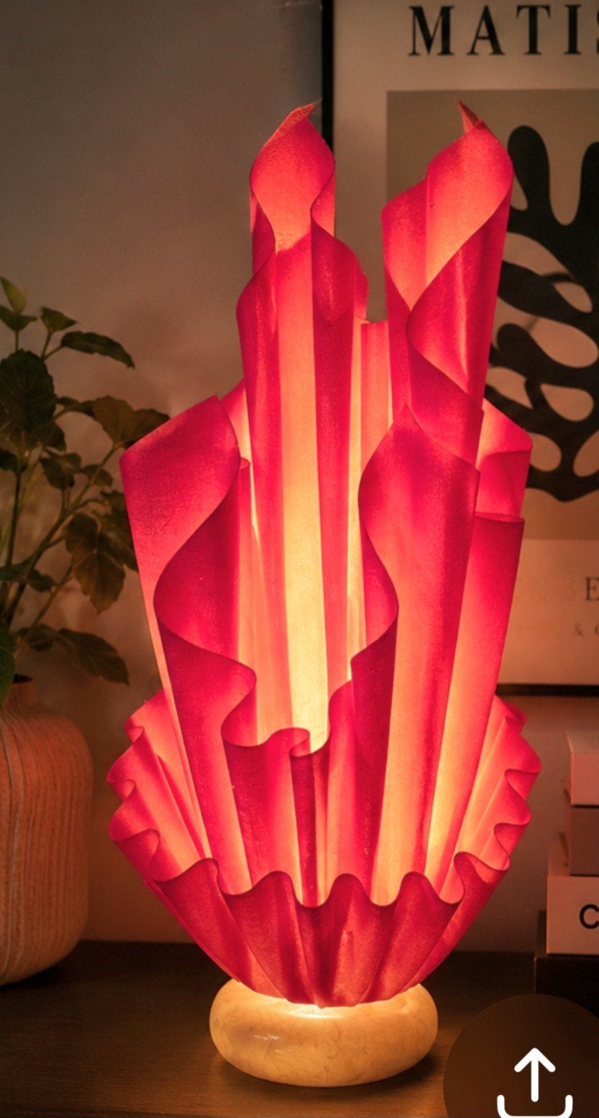 Lampe vintage de Georgia Jacobs - designer française Corolle, Enlèvement, Vintage