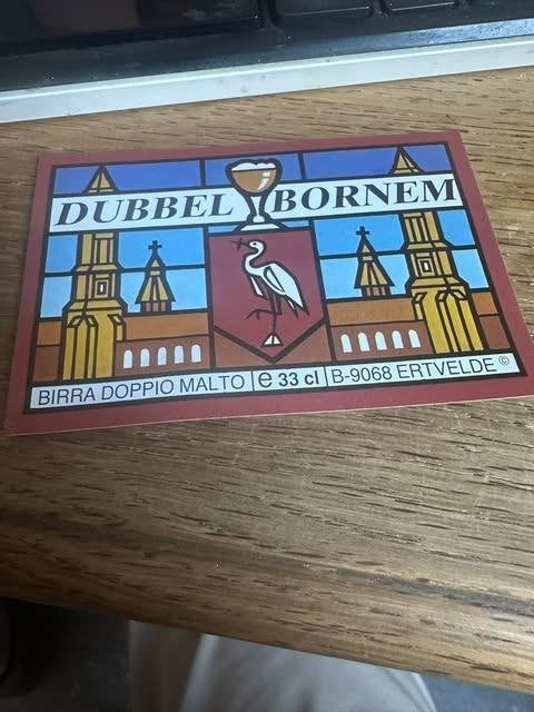 étiquette double Bornem birra doppio malto Ertvelde, Enlèvement ou Envoi, Neuf, Autres types, Autres marques