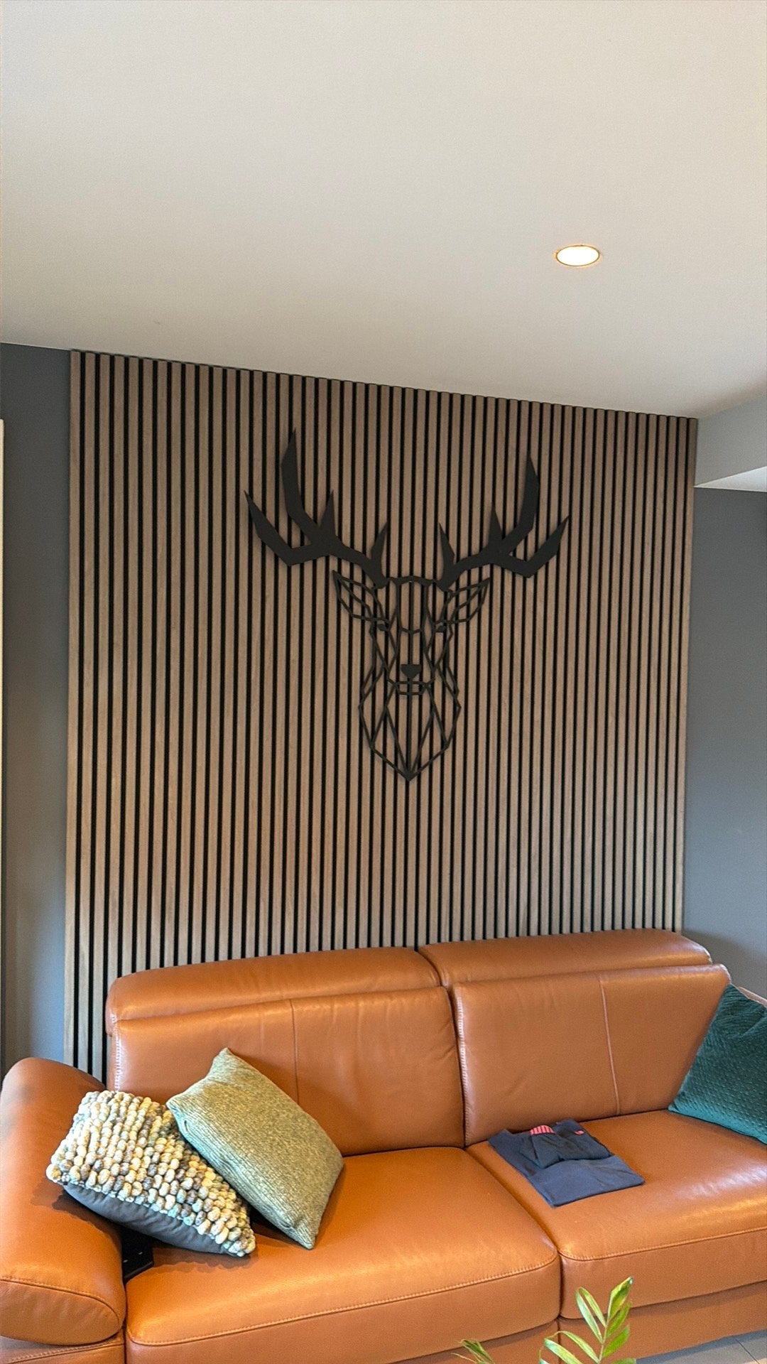 Hertenkop metalen frame te koop, Huis en Inrichting, Woonaccessoires | Wanddecoraties, Ophalen, Zo goed als nieuw