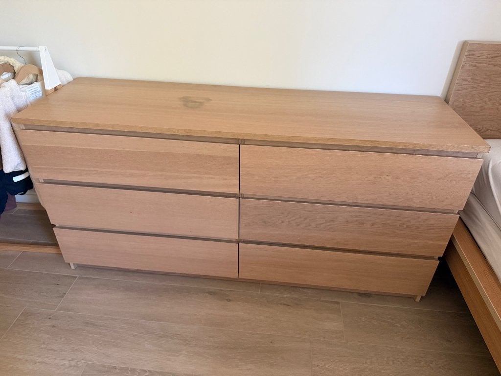 Malm ladekast 6 lades, Maison & Meubles, Armoires | Commodes, Enlèvement, Utilisé