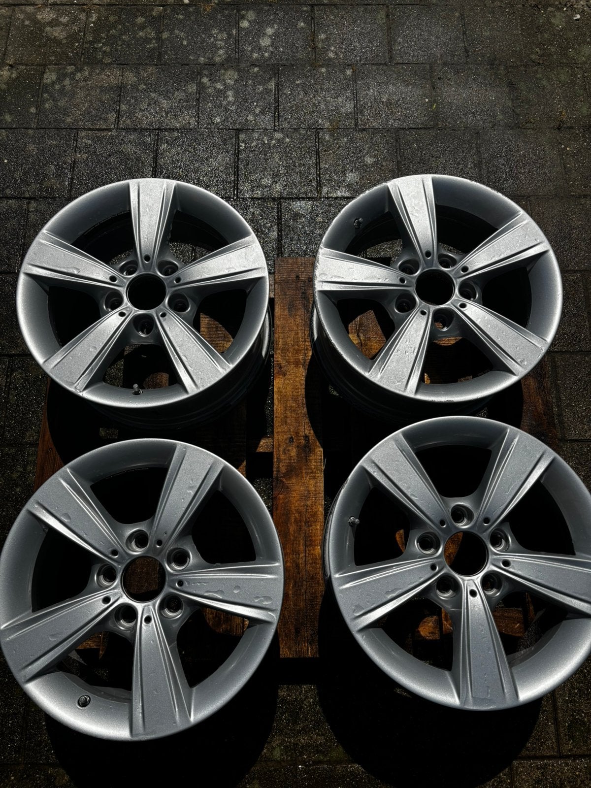 Set van 4 gebruikte BMW velgen, 16 inch, Autos : Pièces & Accessoires, Enlèvement, 16 pouces, Jante(s)