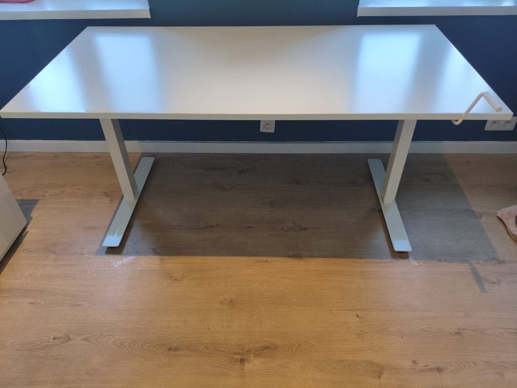 Bureau réglable (manuel), Maison & Meubles, 160 cm, Bureau assis-debout, Enlèvement, Utilisé