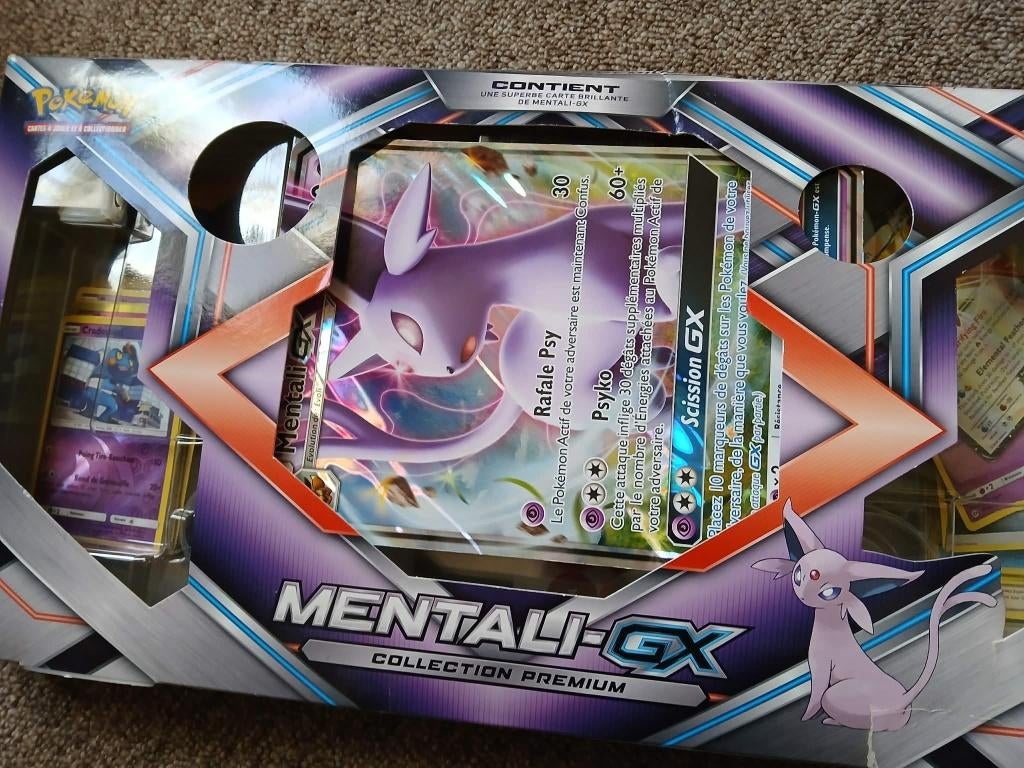 Mewtwo EX + Mentali GX + Noctali GX  coffret mentali gx, Enlèvement